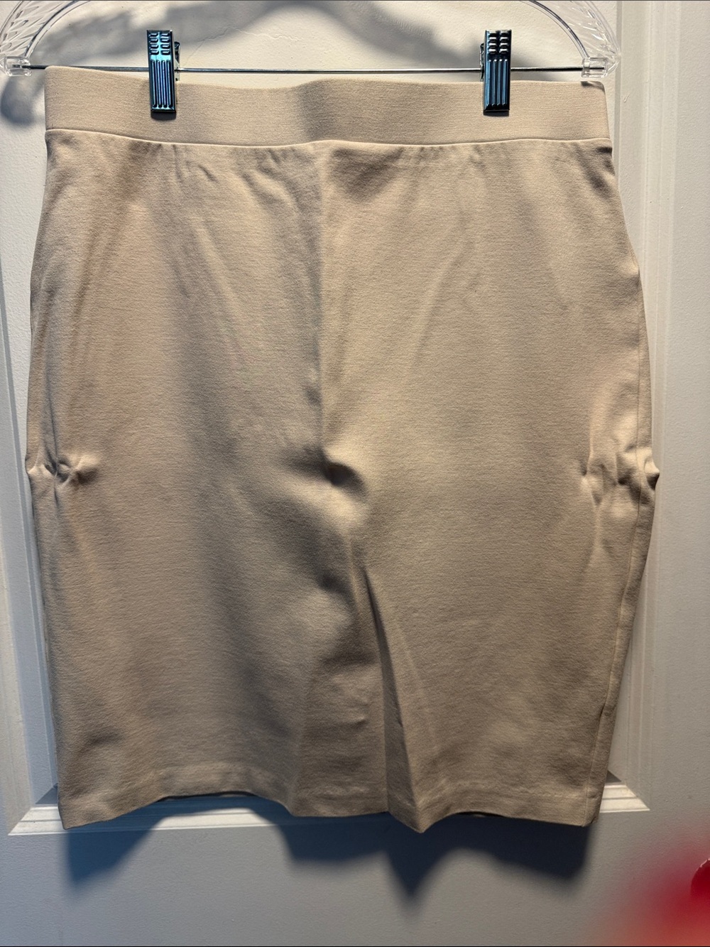 NWOT Amazon Essentials Beige Pencil Skirt - Stretch Ponte